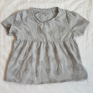 Reserved Kids Gray Heart Tee